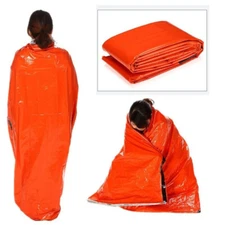 Outdoor Reusable Emergency Sleeping Bag Thermal Waterproof Survival Camping Tool