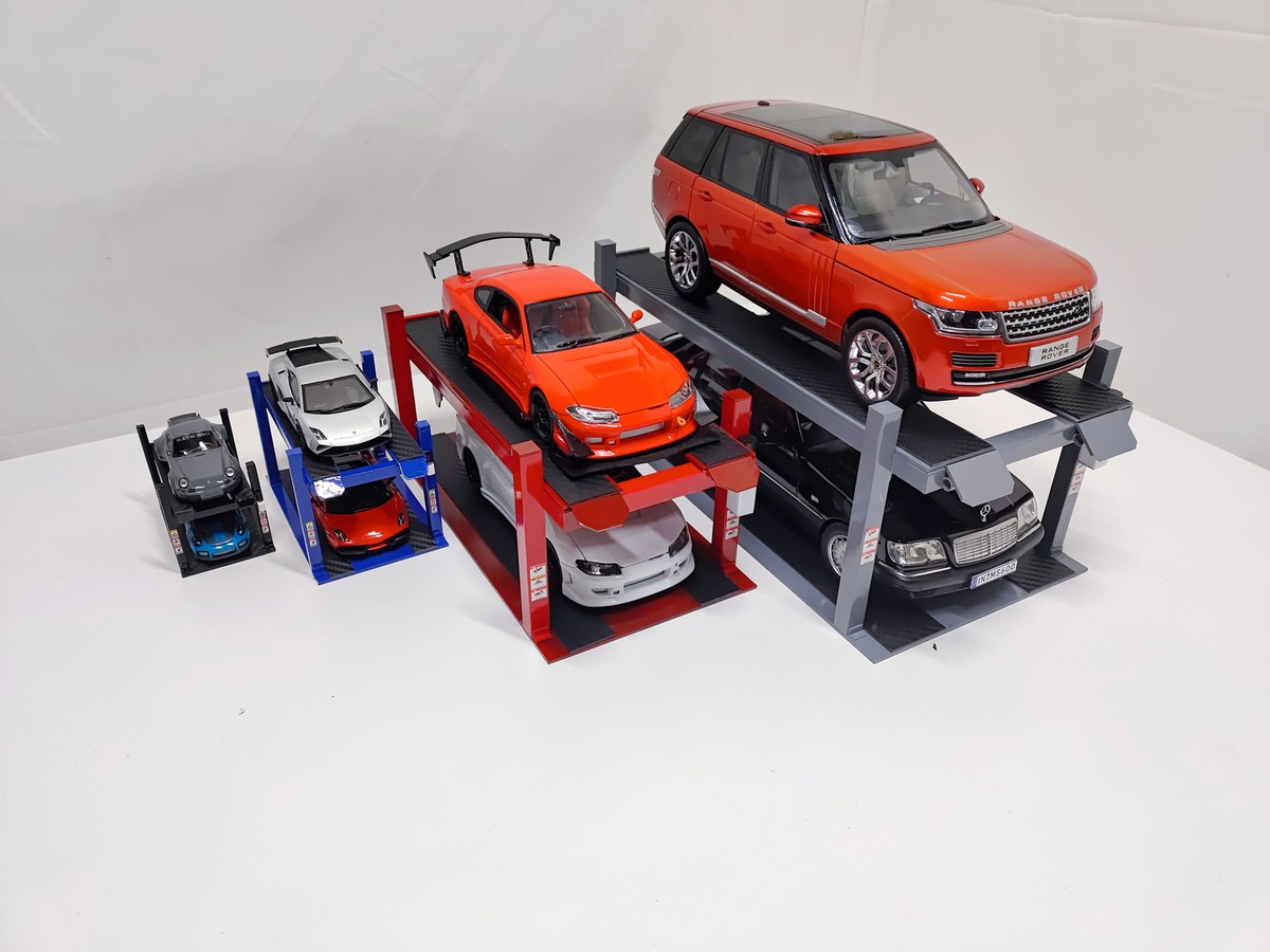 1:18/24/43/64 Diorama Car Parking Lifter Model Garage Workshop