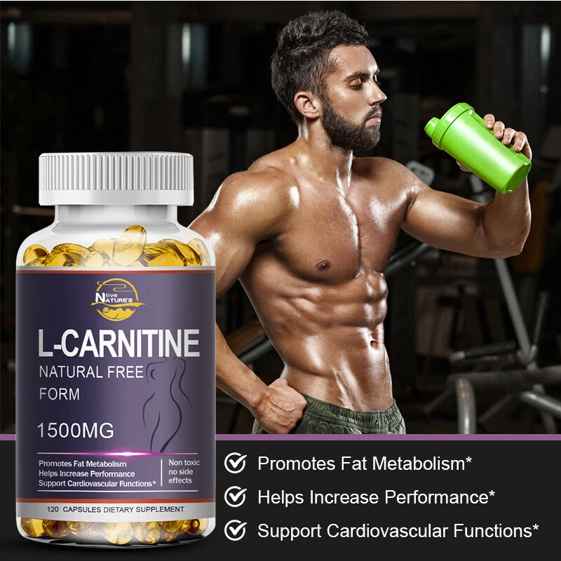 Acetyl L-Carnitine 1500mg 120 Capsules Nervous System Health Antioxidant NON-GMO - Image 3 of 4