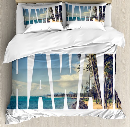Decorative Bedding Set Duvet Cover for Bedroom Dorm and Guest Room by Ambesonne