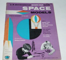1960 Treasure Books SPACE MODELS Punchout book push-out punch-out