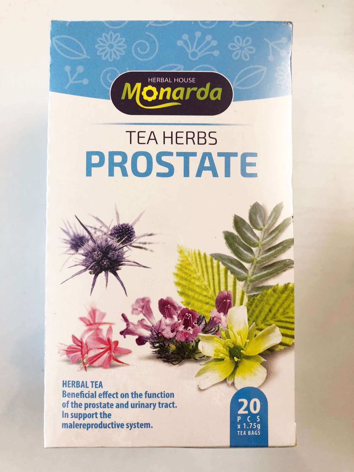 Herbal Tea CALMING,DETOX,PROSTATE,GASTRITIS/ 20 Bags Monarda Herbs