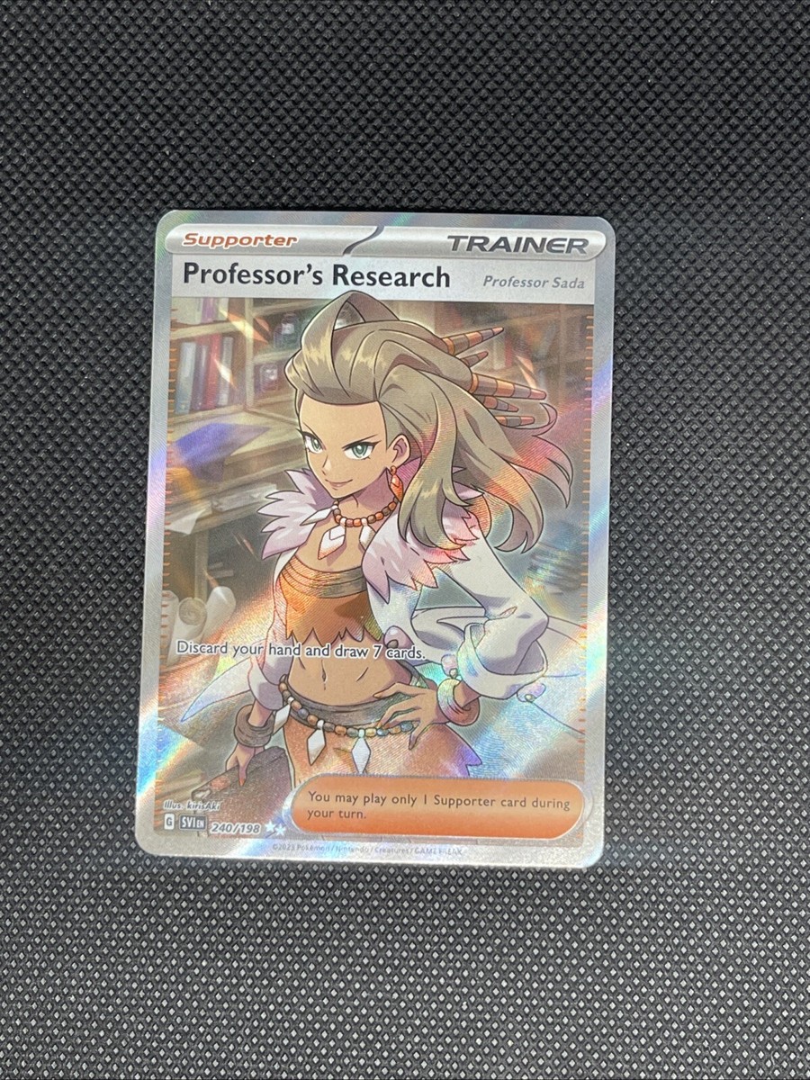 Pokmon Professor's Research Sada 240/198 Scarlet & Violet FULL ART Trainer NM | eBay Pokmon Professor's Research Sada 240/198 Scarlet & Violet FULL ART Trainer NM | eBay