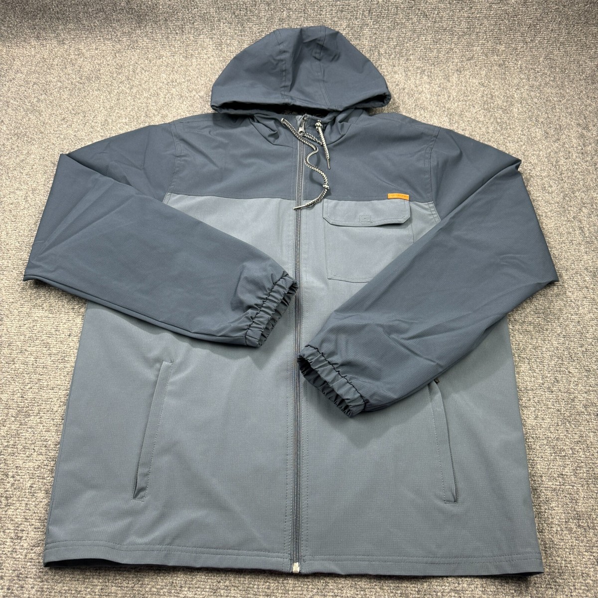 Voyager Jacket Mens Extra Large Grey Parka Waterproof Full Zip Zippered  Pockets