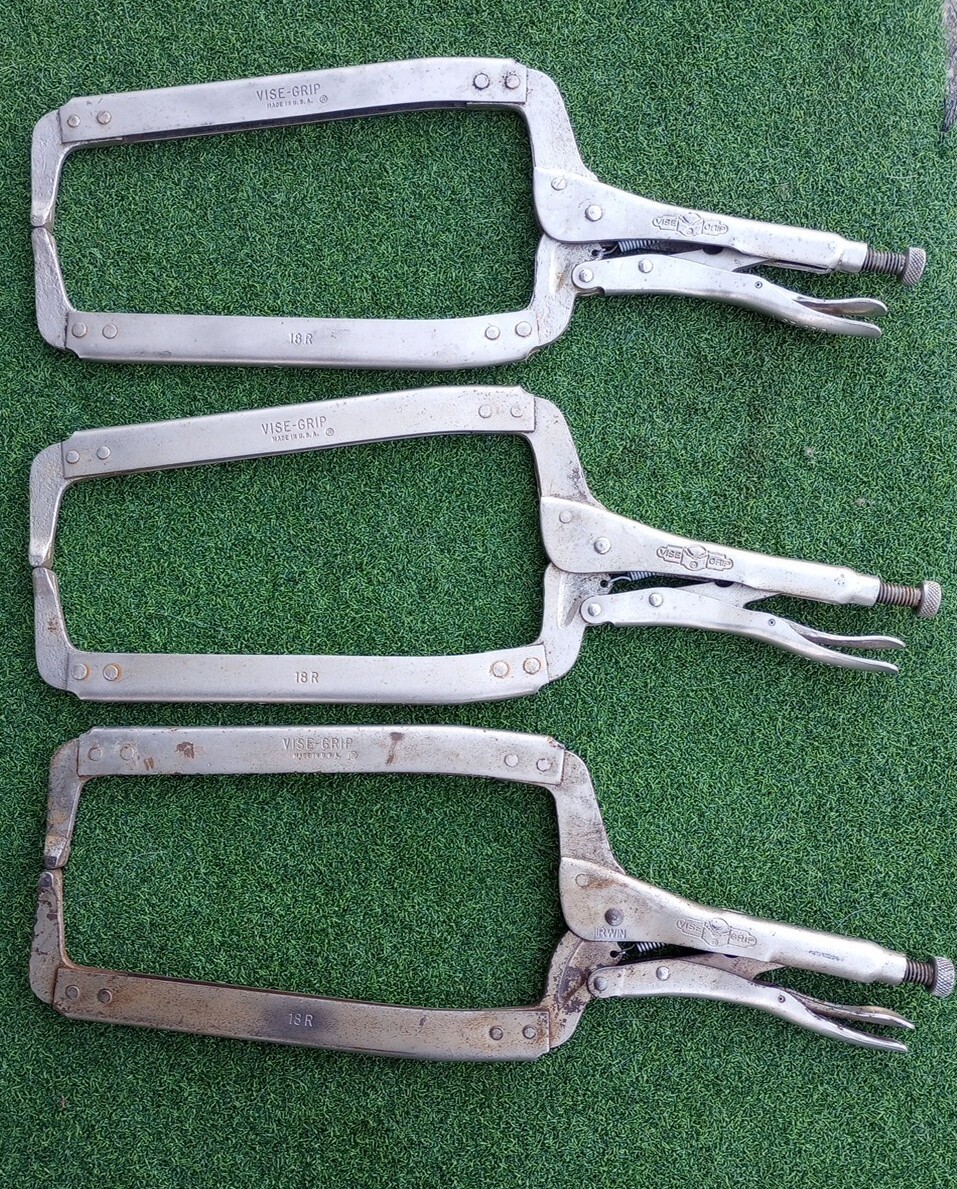 3 PETERSEN DeWITT 18" VISE GRIP 18R WELDING CLAMP LOCKING PLIERS USA Grips eBay