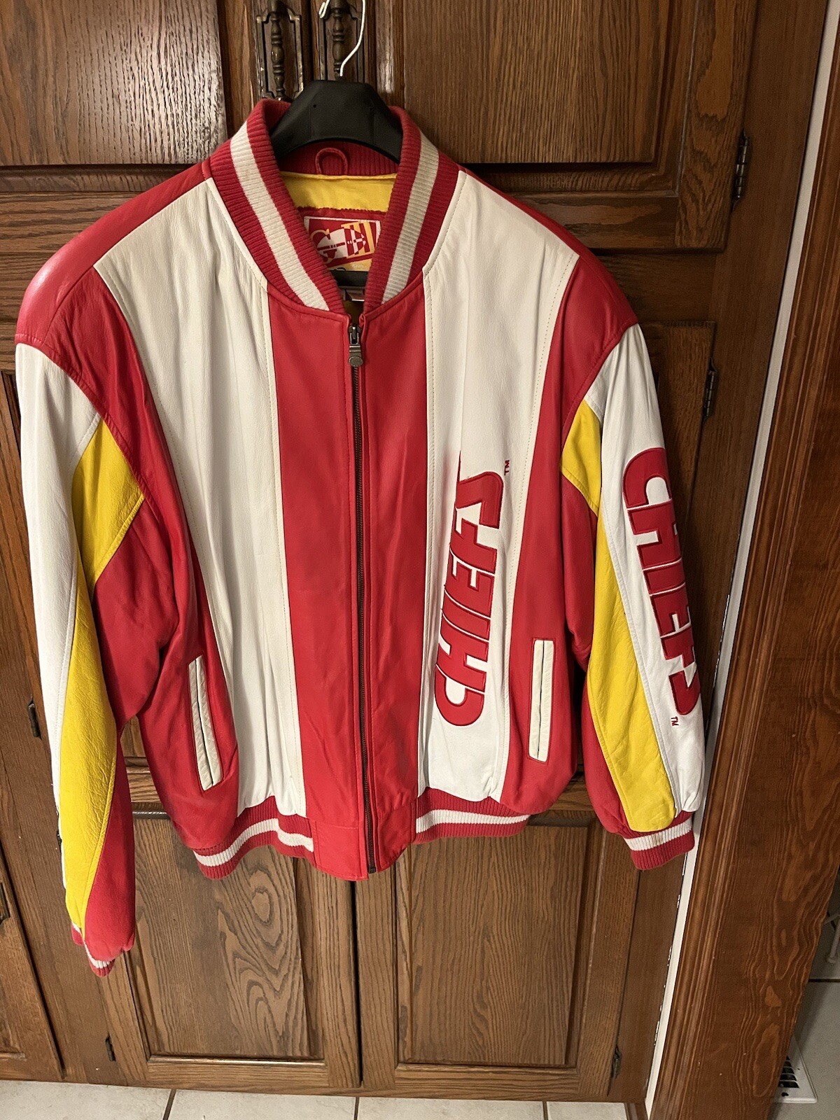 Leather Kansas City Chiefs Jacket eBay