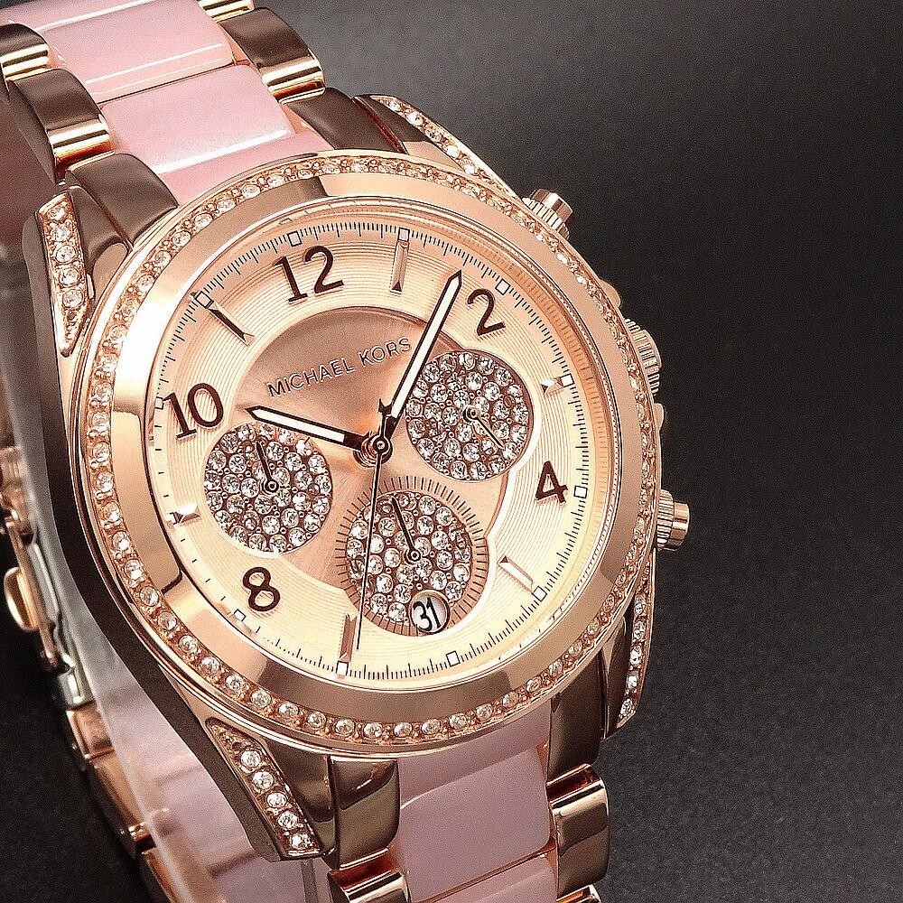Michael Kors MK6763 Blair Women's Pink Watch | eBay