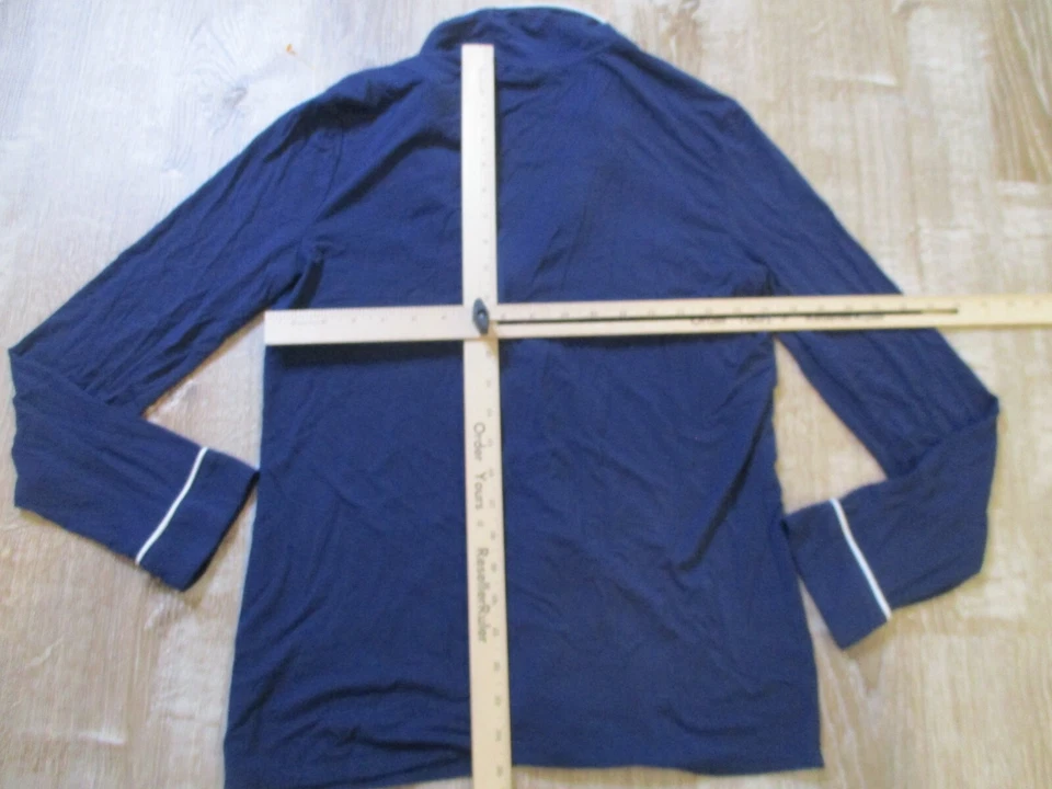 Lencería Nordstrom Moonlight Camisón para dormir Azul Marino Top Manga Larga S Foto 4 de 4