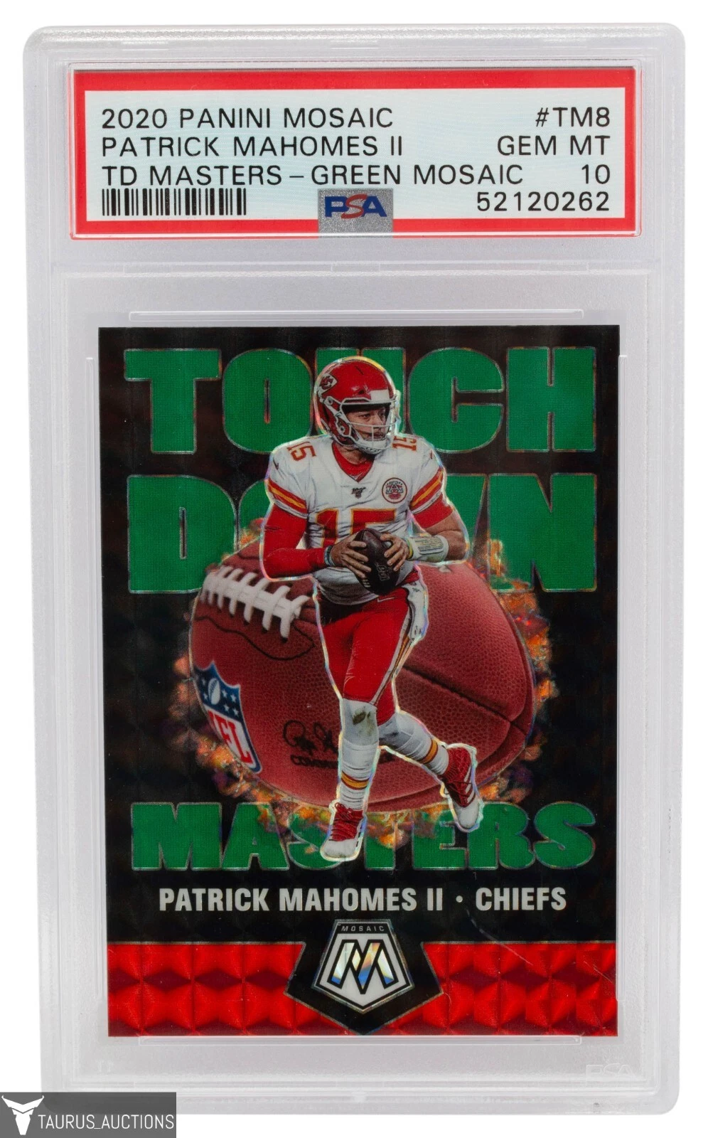 Patrick Mahomes trading card