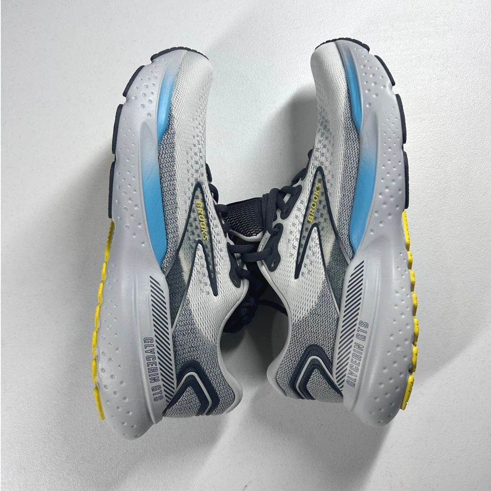 Brooks Glycerin GTS 21 男式跑步鞋椰子铁黄色男式 8 码全新 — 第 2/4 张图片