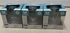 3 Herobility HERO TEAT 2 pc M 2 Months Baby Bottle Nipples Sealed Sweden H4