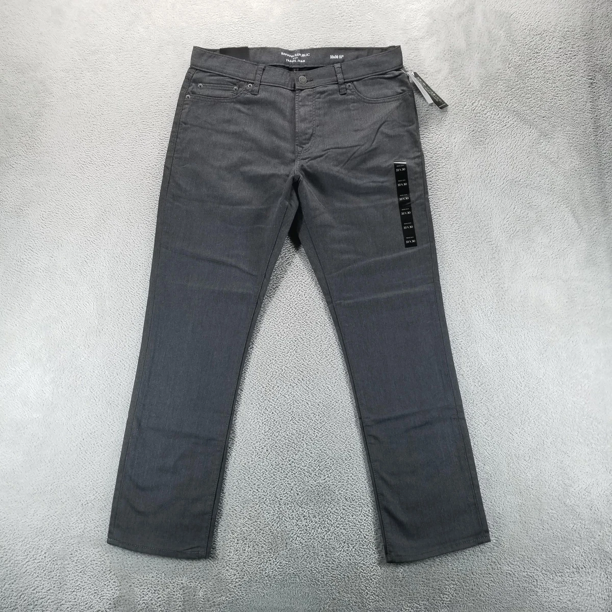 Jean Homme Banana Republic Coupe Bootcut Vieilli - Taille 33/30, 100% Coton, Occasion Très Bon état