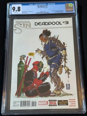 2014 DEADPOOL # 31, CGC 9.8, 1st APPEARANCE ELLIE CAMACHO (DEADPOOL'S DAUGHTER)