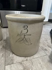 Antique Red Wing 4 gallon Elephant Ear Minnesota Stoneware Crock