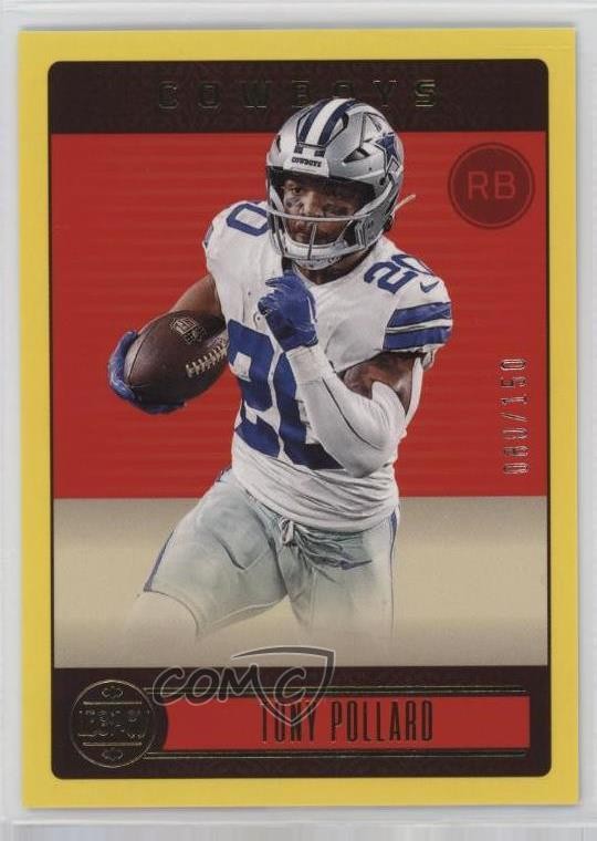 2023 Panini Legacy Yellow 80/150 Tony Pollard #25 16wc