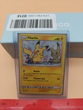 Pokemon Pikachu SM162 2019 Stella Nera Promo Cosmos Holo Danneggiato Mimikyu