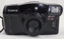 Canon Sure Shot 80 Tele Date SAF Point & Shoot 35mm Film Camera w/ Samsonite Bag