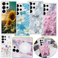 Customized Sweet Flower Cover For Samsung Galaxy S26 S25 A37 MagSafe Phone Case