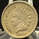1862 United States Indian Head One Cent Coin
