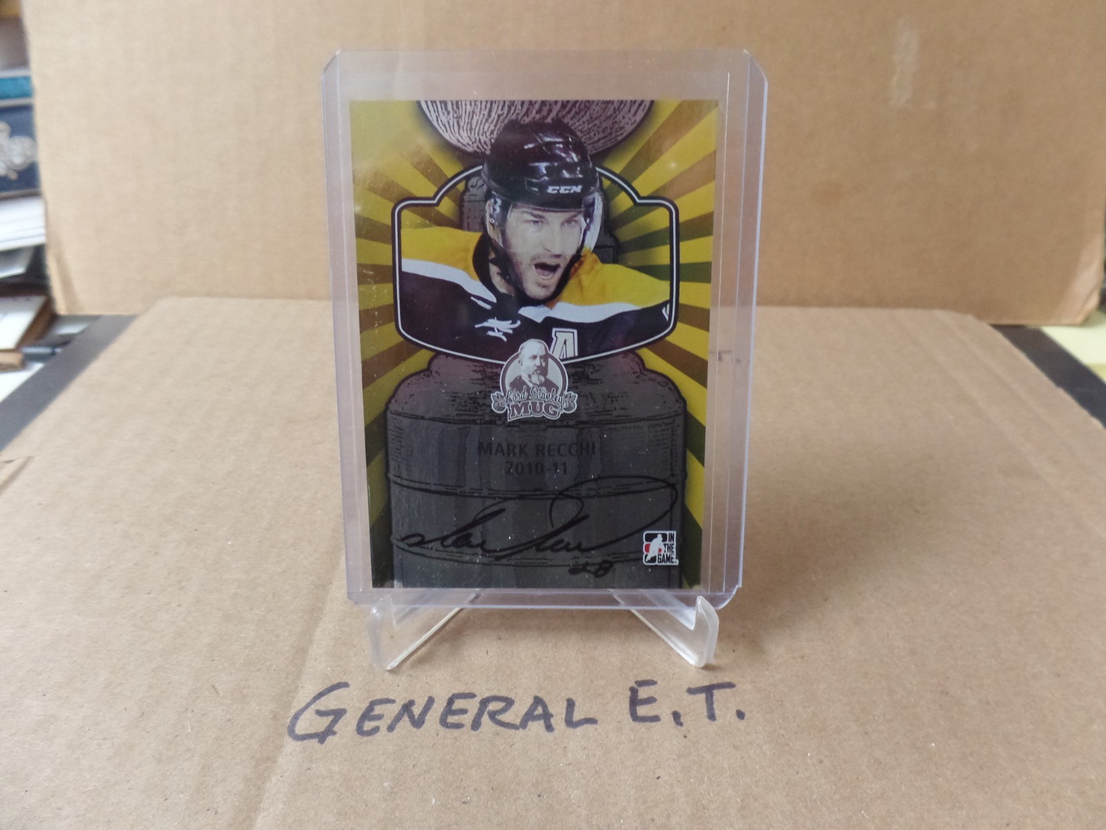 2013-14 ITG #A-MR3 Mark Recchi Lord Stanley's Mug Auto Short Print