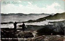 Asheville NC Land of the Sky Scene 1908 - Half Tone Photo Postcard