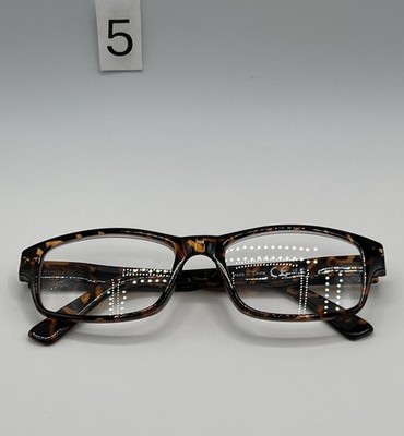Tortoiseshell Rectangle Eyeglasses MSR217 C2 +2.25 UKCA CE Adult Classic Style