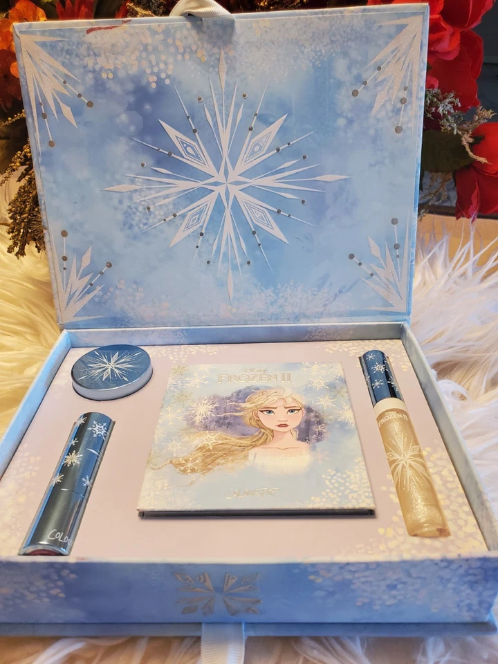 Limited Edition Disney Frozen 2 Elsa Makeup Set Eyeshadow Lipstick Gloss New - Image 2 of 4
