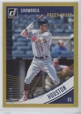 2018 Donruss Variations Press Proof Gold 5/99 Carlos Correa (Showrrea) #163 6x9