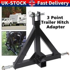 3 Point Linkage Tow Hitch 2" Tractor Mounted Towing Triangle Frame Compact Cat 1