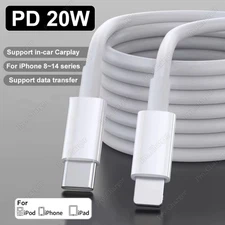 PD 20W USB C Fast Charger Type C Cable For iPhone 14 13 12 11 Pro Max XR X 8 Lot