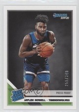 2019 Panini Donruss Rated Rookie Press Proof Silver /349 Jaylen Nowell #240 2p7
