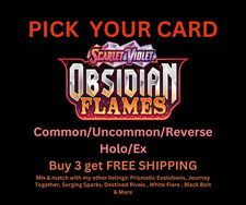 Pokemon Obsidian Flames You Pick Common / Uncommon / Holo / Reverse Holo / Ex