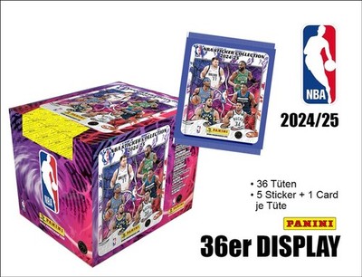 NBA Saison 2024/2025 Sticker & TC - 36er DISPLAY - Neu und OVP