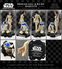 Gentle Giant Ltd. Star Wars Animated Princess Leia & R2-d2 Statue Maquette 2006