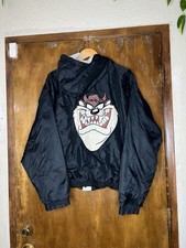 1998 Six Flags Looney Tunes Taz sudadera reversible a chaqueta cortavientos