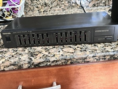 Vintage Technics SH-8017 Graphic Equalizer 10 Band Retro 80s