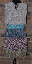 Women's CABI Dani Paisley Patchwork Dress Size Small Style#5371