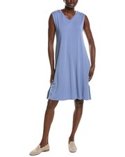Eileen Fisher V-Neck Midi Dress Women's