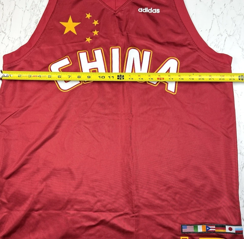 Camiseta deportiva de baloncesto Adidas China Yao Ming #11 de colección para hombre grande Y2K Foto 3 de 4