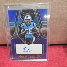 Terrace Marshall Jr 2021 Panini Rookie Signatures Auto Blue 31/60 #SIP-TMA