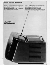 1966 Brionvega Algol 11 PUBBLICITA VINTAGE ORIGINALE Anni 60 Zanuso Sapper 3