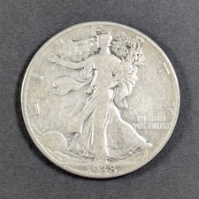 1938 D Walking Liberty Silver Half Dollar
