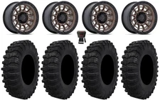 Fuel Cycle 15" Wheels Br +38mm 30" Pro Runner Tires Kawasaki Mule Pro FXT  KRX