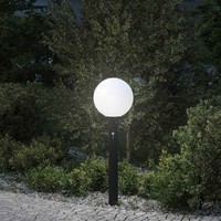 Pollerleuchte Mit Sensor 80 Cm Schwarz IP44 Pollerleuchte Pollerleuchten Stehlam
