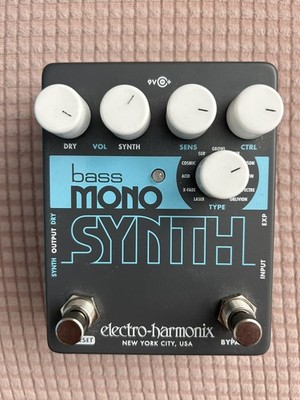 Used Electro-Harmonix EHX Bass Mono Synth Synthesizer Guitar Pedal