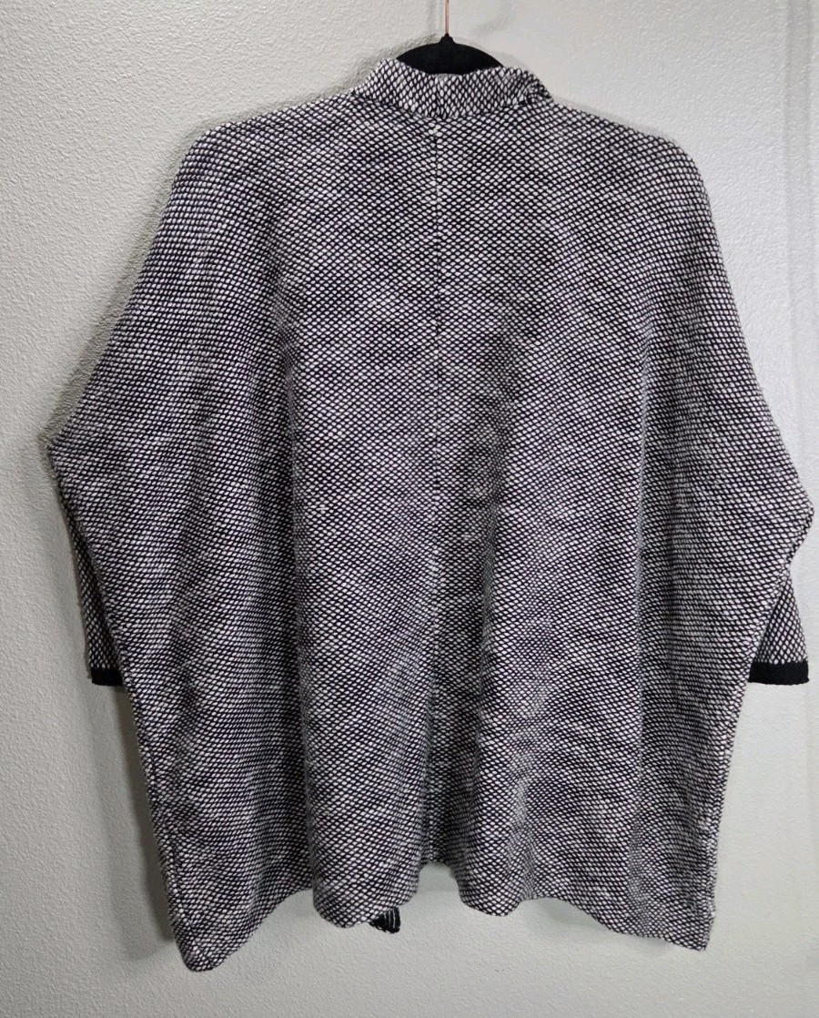 Peruvian Connection Textured Open Front Cardigan … - image 3