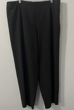 Coldwater Creek Classic Fit Straight Leg Black Dress Pants Sz 20 Classic Office