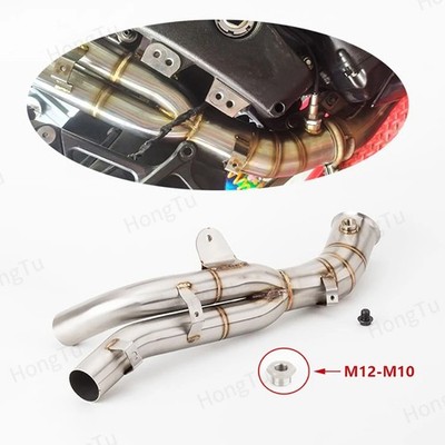 For Yamaha YZFR1 R1 2009-2014 Motorcycle Exhaust Slip-On Header Mid Link Pipe