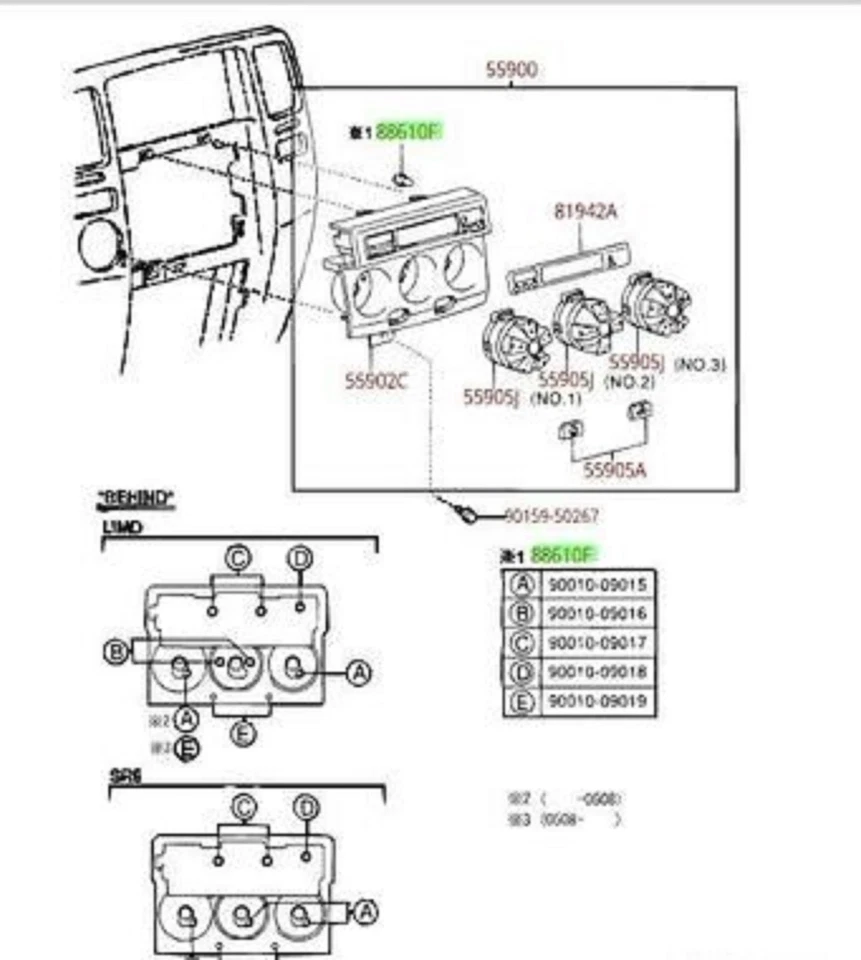 Toyota Genuine OEM Cooler Control Console Bulbs Set of 10 - Изображение 3 из 3