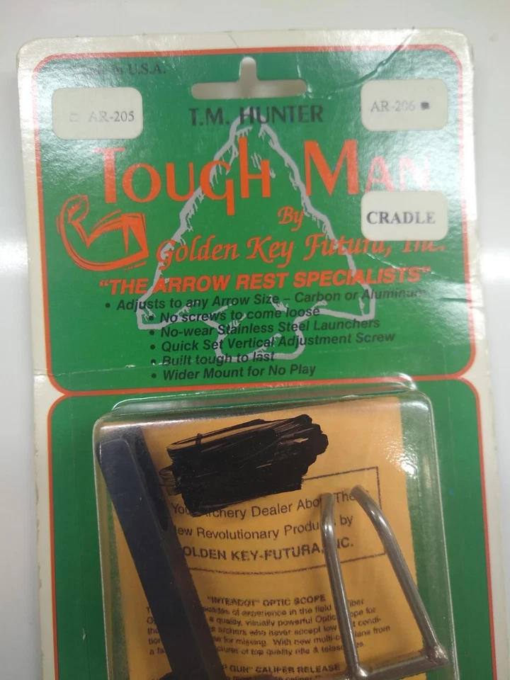 Tough Man AR-206-RH Llave Dorada Futura Reposaflechas Cuna NUEVO Foto 3 de 4